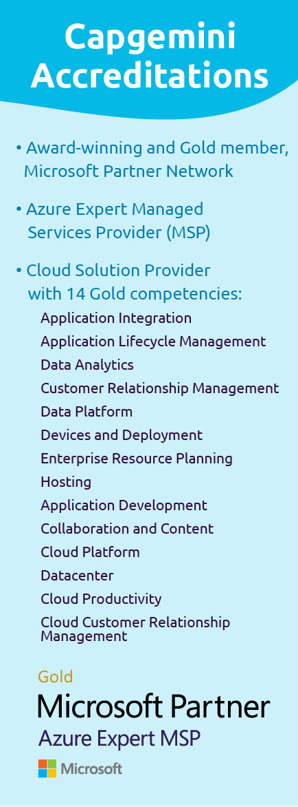 Microsoft Partner Gold Partner, Azure Expert MSP | Accreditations