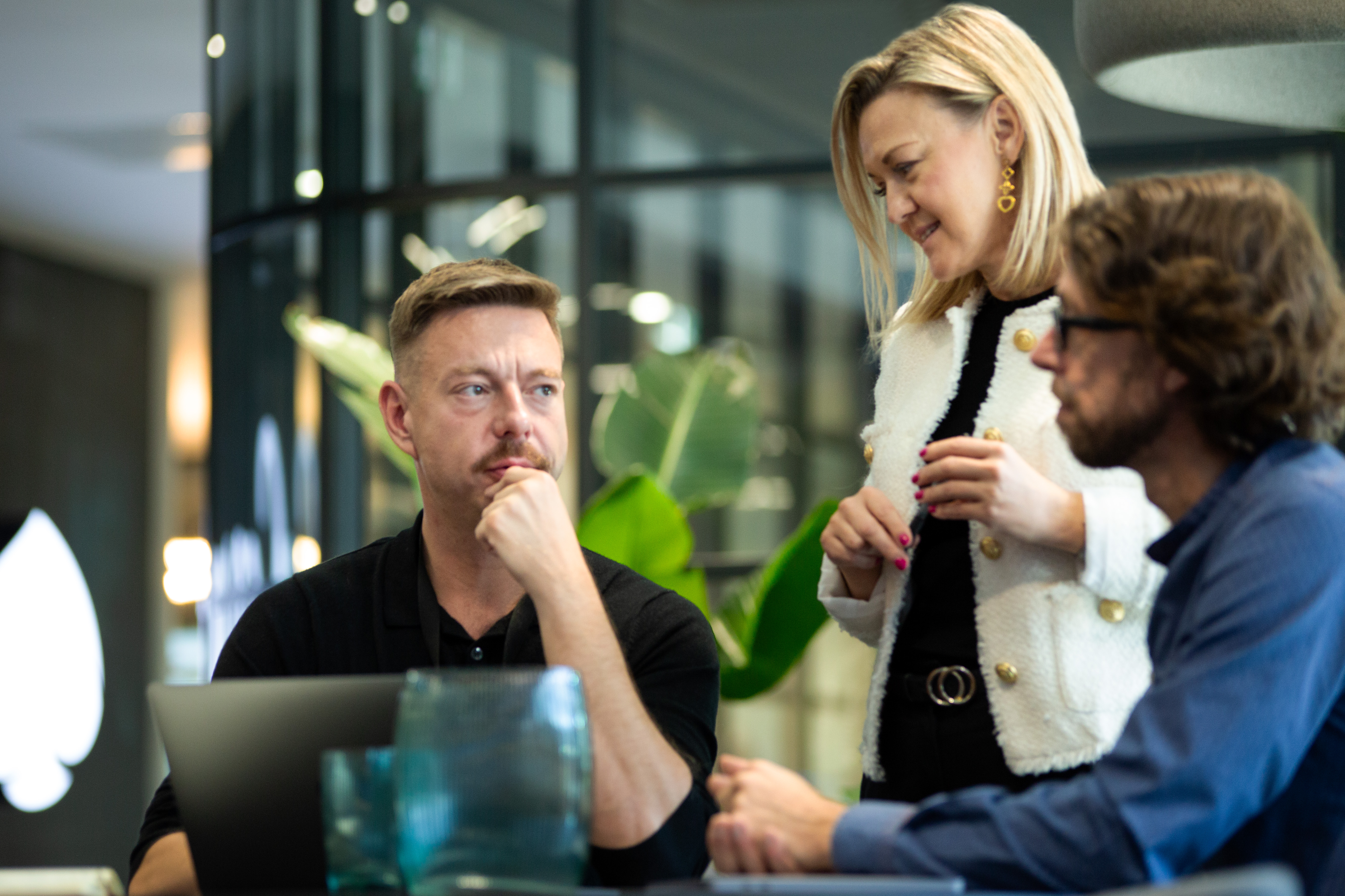 People working together in the office.