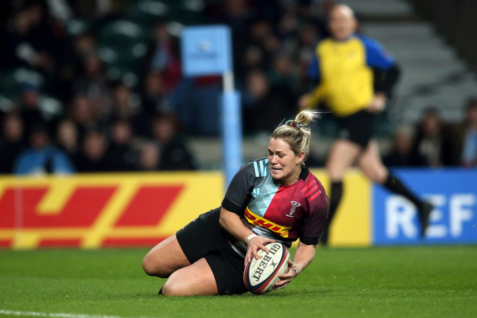 Rachael Burford for Harlequins - Capgemini Rugby7s ambassador