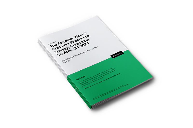 Book-The Forrester Wave™ Customer Experience Strategy Consulting Services, Q4 2024